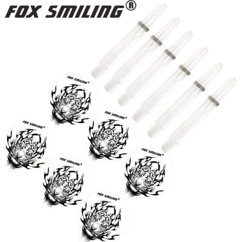 Fox Smiling Nylon Dart Shafts And Popular Nice Pattern Darts Flights Dart Accessories For Soft And Steel Darts