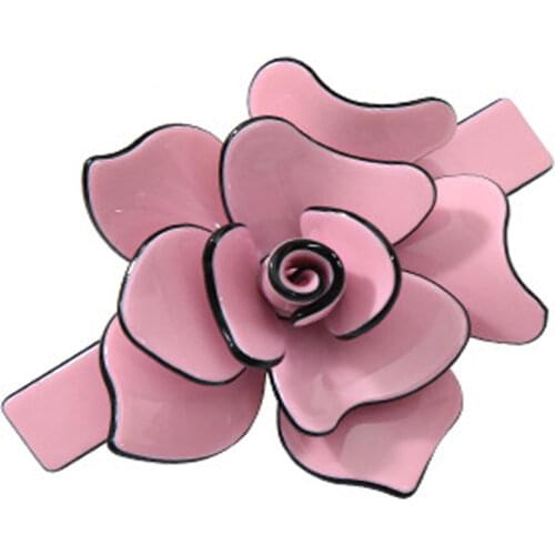 Fashion Hair Jewery Camellia Hairpins Acetate Barrette Ponytail Holders Hair Clip Girls Hair Accessaries for Women Head Clamp
