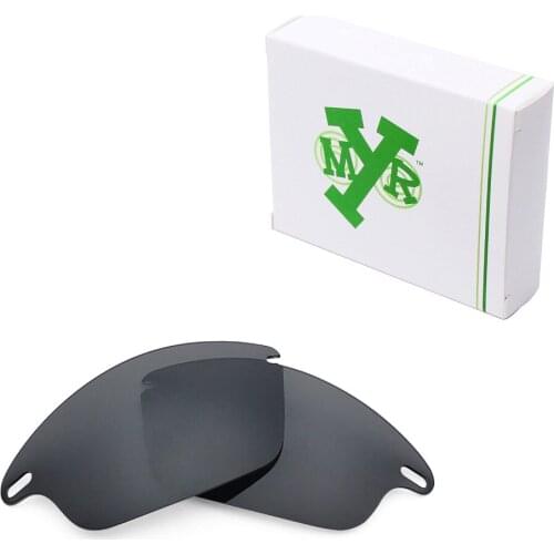 Mryok Anti-Scratch POLARIZED Replacement Lenses for Oakley Fast Jacket Sunglasses Black IR