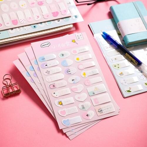 Cartoon Waterproof Name Sticker Self Adhesive Handwritten Label Sticker Student Color Classification Stickers For Children