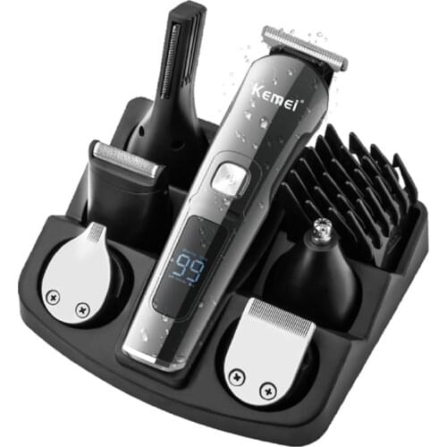 Men Shaving Beard Trimmer Machine Hair Cut Clippers Machine Home Multifunctional Set Waterproof Electric USB Rechargeable