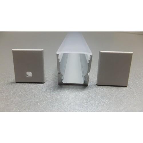 SET OF 10 DEEP-RECESS Aluminum Profile with Opal Matte Diffuser for LED Strip Light Flush Mount Applications. 1M (3.28 ft)