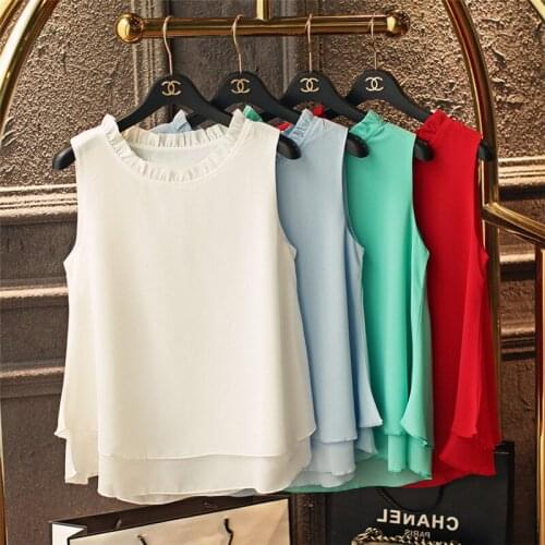 New Fashion Korean women ruffled neck candy color chiffon shirt,brand good quality office lady basic blouse tops plus size S-8XL