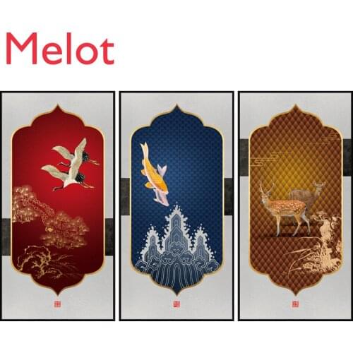 New Chinese Sofa Background Wall Decorative Painting Entrance Painting Mural Wall Decoration Decoracion Para Sala