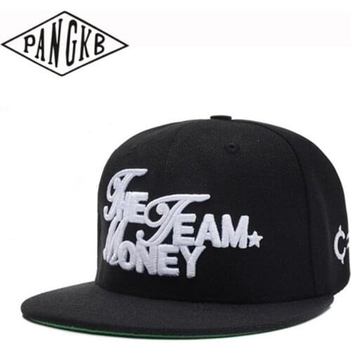 PANGKB Brand GIVE MONEY CAP black hip hop snapback hat for men women adult outdoor casual sun baseball cap bone