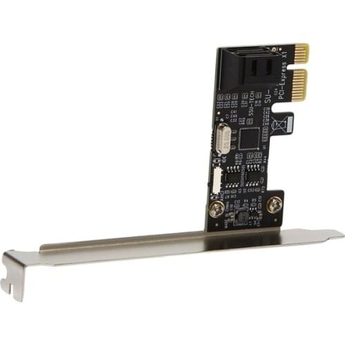 PCI-E to SATA3.0 Riser Card 2XSATA3.0 Expansion Card 6Gb/S Adapter Card SATA PCI E Adapter for Desktop