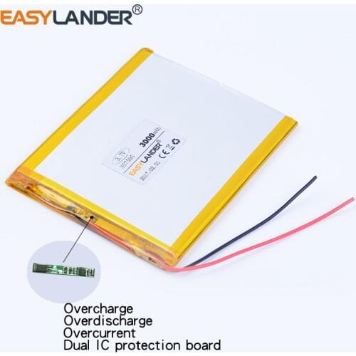 357595 3.7V 3000mAh Rechargeable Li-Polymer Li-ion Battery For Digma Optima 7.08 3G Optima E7.1 3G Optima 7002 DVD GPS