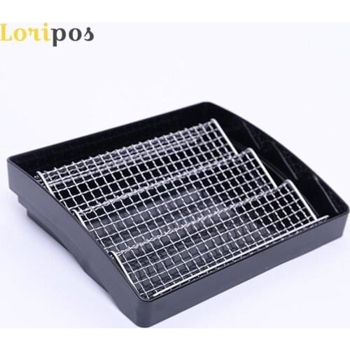 Cabinet Food Tray Supermarket Fresh Food Display Tray Boutique Cooked Food Pallet Case Stainless Steel Oil Net Tray Dish Shelf