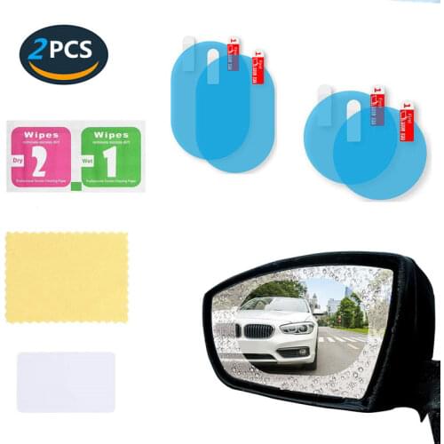 2PCS/Set Car Rear Mirror Protective Film Anti Fog Window Clear Waterproof Rainproof Stickers Auto Accessories