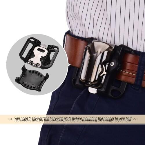 Camera Belt Holster Mount Waist Clip Holder Hanger With Quick Release Plate 1/4 Inch Screw for Canon Nikon Sony DSLR Cameras
