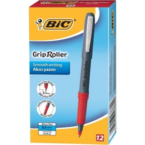 Bic Grip Roller Smoth Writing 12-Pack