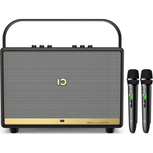 SHIDU 120W wooden case wireless home Hi-Fi PA speaker system T30