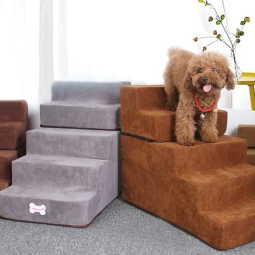 Pet Stair Step Flannel Dog Detachable Three-Story Staircase Assembly Removable Wash Stairs Ladder Dog Stair Pet Training Product