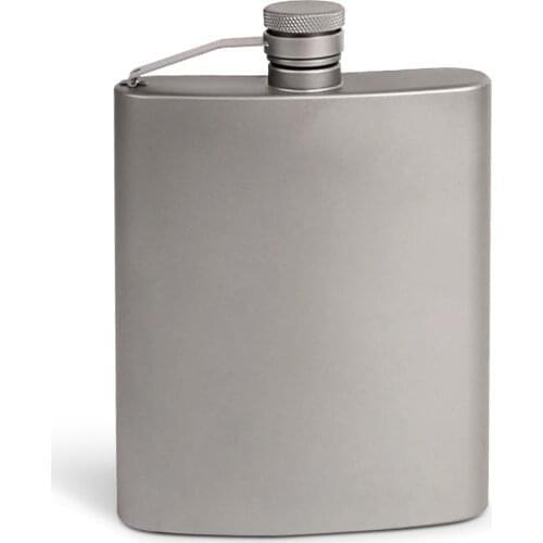 Ultra Titanium Flask Light Flat Hip Flask Outdoor Camping Picnic Hiking Pot Stoves Tableware Flask