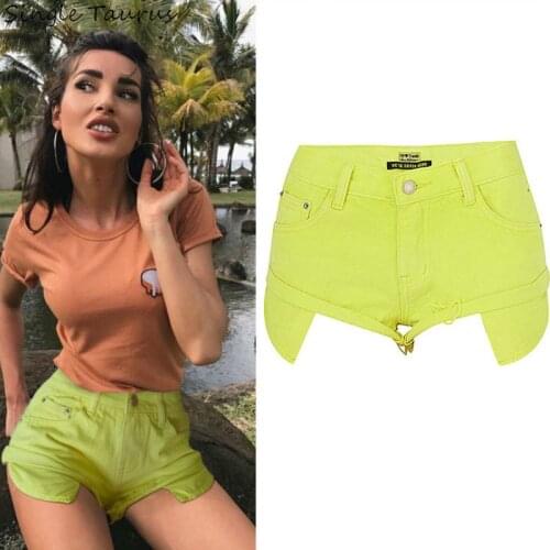 Summer Jeans Shorts Women Streetwear Loose Sexy Denim Short Beach Vacation Ultrashort Woman Shorts Low Waist Spodenki Damskie