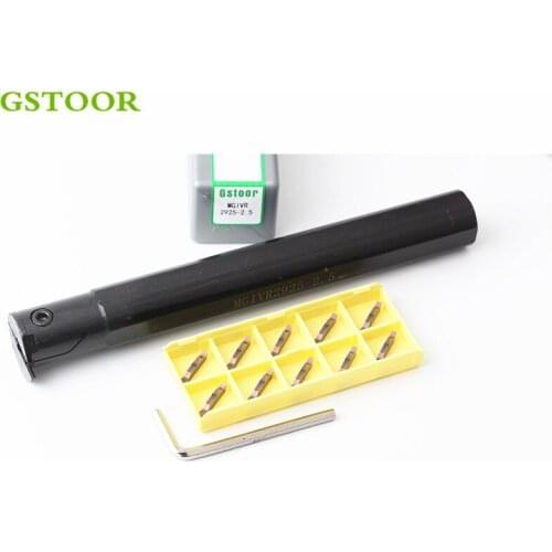 1PCS MGIVR/L2925-1.5/2/2.5 MGIVR/L3125-3/4/5/6 with 10PCS Hard Alloy MGMN Inserts Internal Grooving Tool Holder Lathe Boring Bar