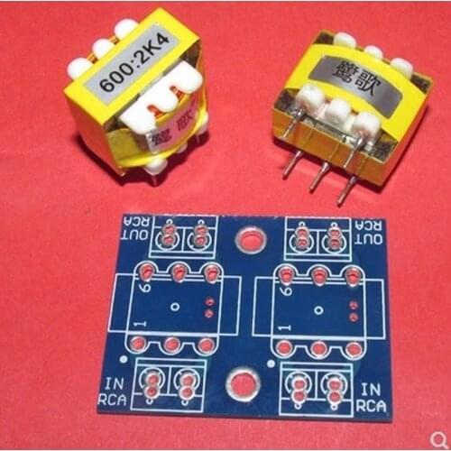 600Ω: 2K4 permalloy audio isolation transformer, inductance is about 33H, frequency response: 20Hz ～ 46K -0.5DB
