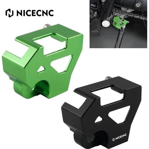 CNC Aluminum Motorcycle Side Stand SideStand Switch Protective Cover For Kawasaki KLR650 KLR 650 2008-2018 2009 2010 2011 2012