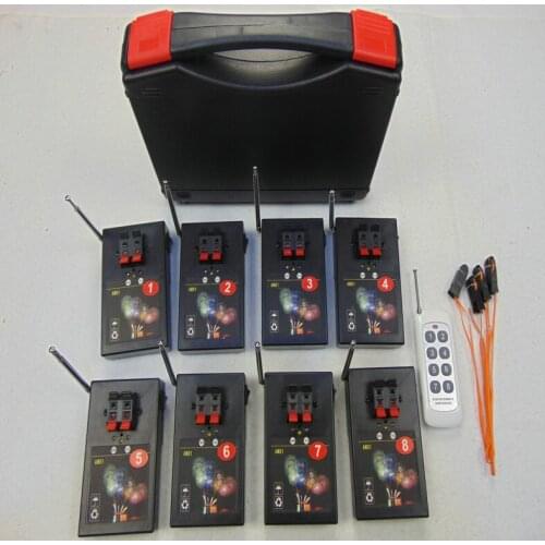 AM01R-8 waterproof controller DMX Stage 8 Cues fireworks box 433mhz new year use 2019 Transmitter Party electric wire