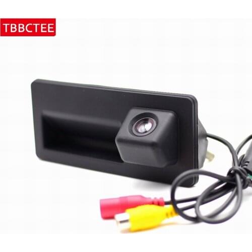 Car Rear View Camera Backup Parking Camera For Audi S5 2012 2013 2014 2015 CCD HD Trunk Handle Night Vision