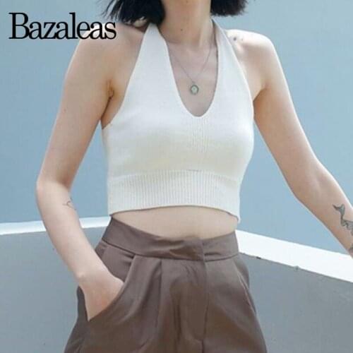 Женские укороченные майки Bazaleas China At AliExpress