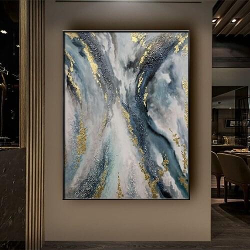 Free delivery large hand painting knife painting thick oil painting abstract painting cloth surface 100% handpainted art modern