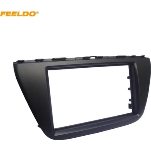 FEELDO Car Radio Audio 2DIN Fascia Frame Adapter for SUZUKI Sx4 S Cross 2013+ Stereo Panel Fascia Plate Dash Trim Installation