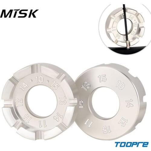 MISK Cycle Spoke Nipple Key Bike Bicycle Wheel Rim 8 Way Wrench Spanner Bike Repair Tool Durable Portable Hand Tools