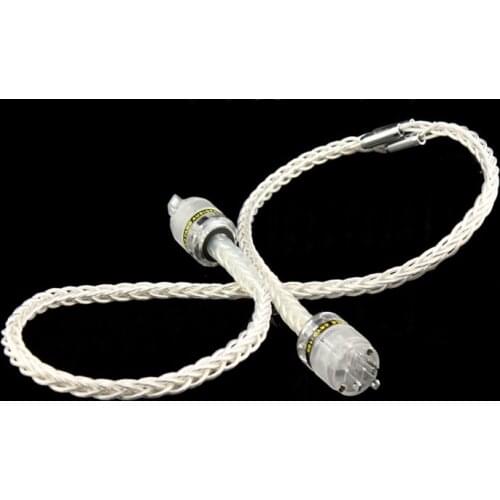 Hi End 7N Silver Plated Hifi power line CD tube amp Power cord AU US EU plug