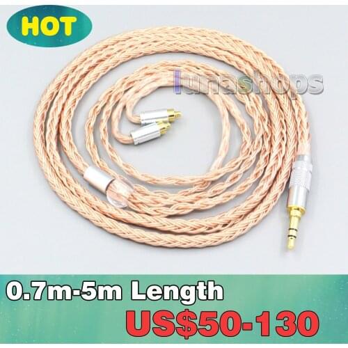 2.5mm 3.5mm XLR Balanced 16 Core 99% 7N OCC Earphone Cable For Dunu dn-2002 LN006735
