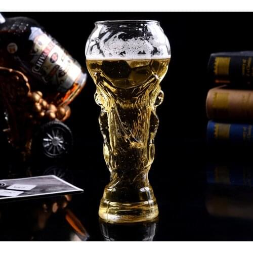Creative world cup beer cup Hercules cup glass bar juice Football Cup hand drawn beer cup