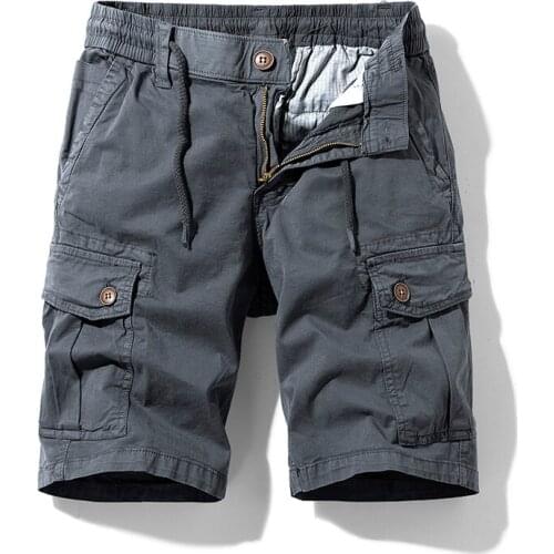 2021 Summer New Camou Flage Tactical Cargo Shorts Men Khhaki Jogger Military Cargo Shorts Men Cotton Casual Loose Men Shorts