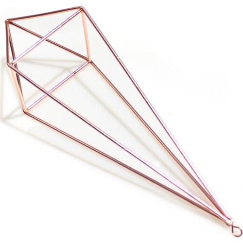 Metal Geometric Planter Holder Flower Stand Planting Supplier Gold Color For Home Decor Air Pineapple Modern Rustic Art Style