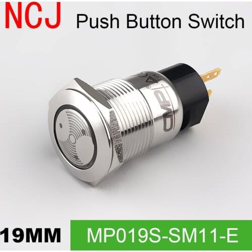 NCJ 19mm Metal Stainless Steel Flash Buzzer
