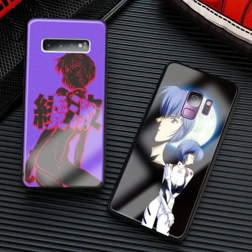 Ayanami Rei soft silicone glass phone case cover shell for Samsung Galaxy S8 S9 S10e S20 Note 8 9 10 Plus