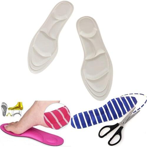 Arch Support Orthopedic Insoles 4D Flock Memory Foam Orthotic Insole For Shoes Flat Foot Feet Care Sole Shoe Orthopedic Pads