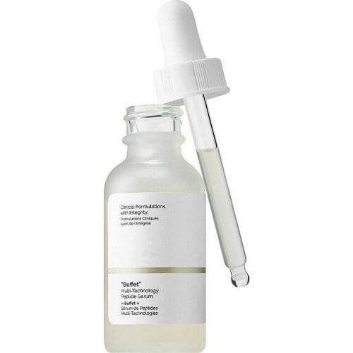 Buffet Multi-Technology Peptide Anti-aging Nourishing Moisturizing Serum Reduce Fine Line Firms Brighten Skin Care Dropshipping