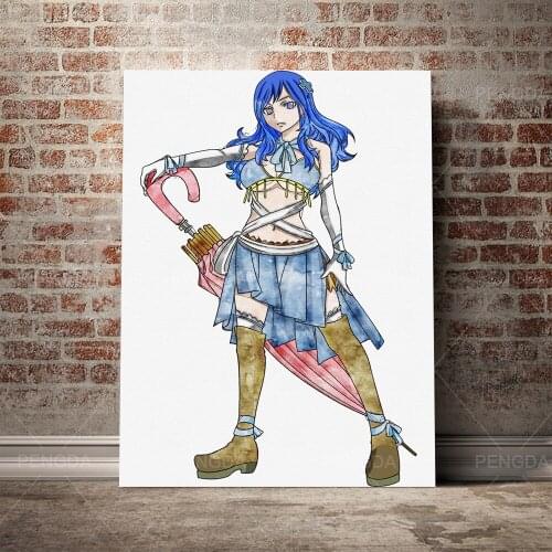 Prints Posters Fairy Tail Home Decor Japan Anime Canvas Painting Character Wall Artwork Modern Bedroom Cuadros Modular Pictures