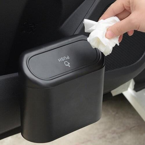 Simple to Clean Black Garbage Dust Box Auto Interior Accessory for Vehicle Seat Belt Interior Accessories Automobiles