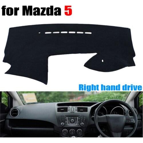 RKAC Car dashboard cover mat for Mazda 5 2010-2016 years Right hand drive dashmat pad dash mat covers auto dashboard accessories