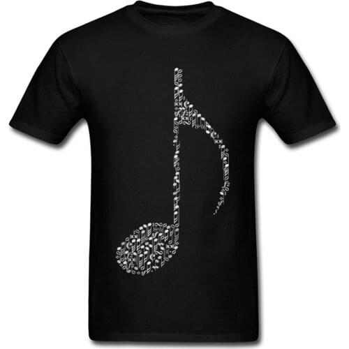 Symphony Music T-Shirt Mens Classical Band T Shirt Top Quality Natural Cotton Slim Fit Tee Shirts 2018 Simple Style Tees