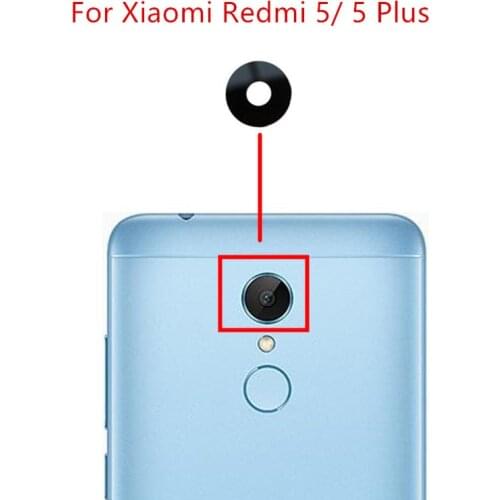 2pcs for Xiaomi Redmi 5/ Redmi 5 Plus Camera Glass Lens Back Rear Camera Glass Lens with Glue Replacement Repair Spare Parts