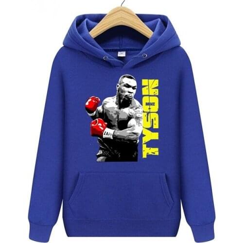 Mens Hoodie Sweatshirt Women Hiking Climbing Hooded Pullover Youth Boy Skateboard Sportwear Mike Tyson Poster Printed Jersey