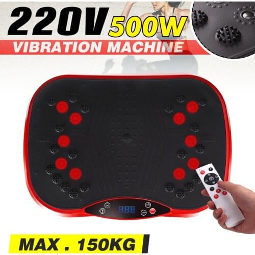 150KG/330LBS Exercise Fitness Slim Vibration Machine Body Trainer Plate Platformody Shaper Exercise Resistance Bands Fitness