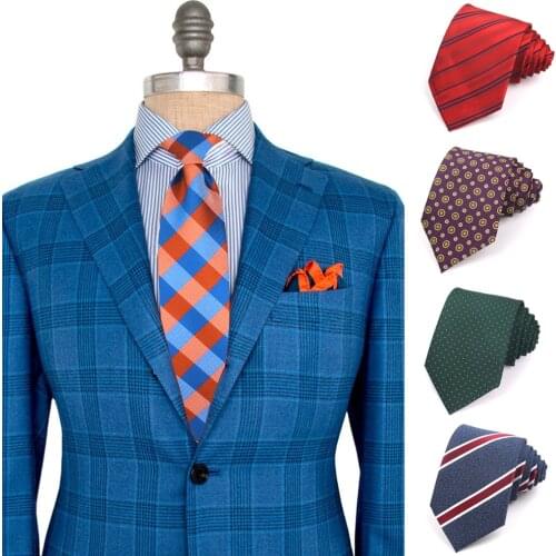 Skinny Ties For Men Women Classic Male Plaid Necktie For Wedding Business Suits Corbatas Check Tie Slim Stripe Necktie Gravatas
