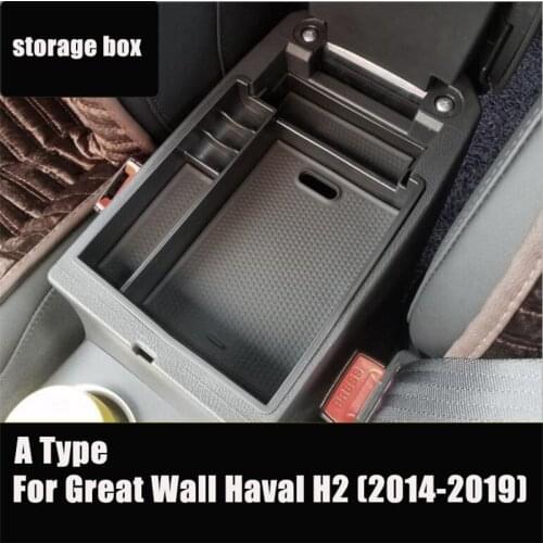 Car Styling Accessories Central Armrest Storage Box For Great Wall Haval H2 H6 H7 H7L H9 Console Glove Tray Holder Container