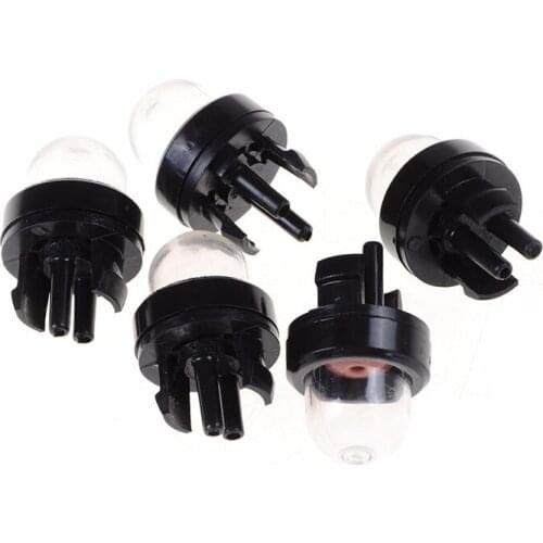 ZLinKJ 5Pcs/lot In Primer Bulb Fuel Pump for Homeliter MCCULLOCH 3200 3210 3214 3216 Chainsaw black Carburetor Snap