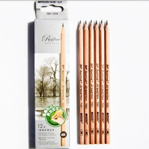 12 Pieces/Box Sketch Drawing Pencils Set Non-toxic Pencils For School Student Top Quality Standard Pencils