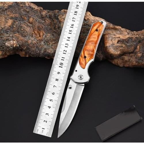 18CM Folding Knife Multifunctional Military Tactical Folding Knife High Hardness Camping Self-defense Portable Knife