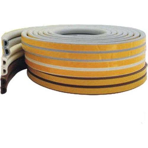 5m doors and windows sealed soundproof strip self-adhesive foam rubber EPDM weatherstrip